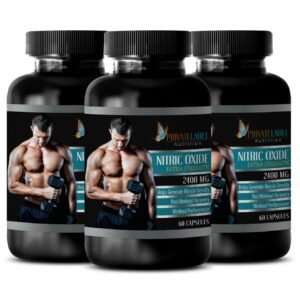 Extreme Muscle Growth - NITRIC OXIDE 2400mg - Weight Management - 3 Bottles