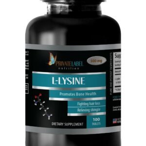 muscle growth - muscle recovery - L-LYSINE 500mg - Sports Nutrition - 100 Tablet
