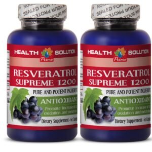 Resveratrol Capsules - PREMIUM RESVERATROL 1200mg - Immune Support 2 Bottles