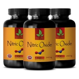 Brain and memory support - NITRIC OXIDE 2400mg - bodybuilding - 3 Bottles