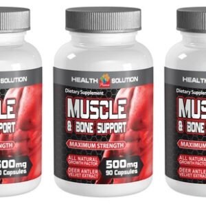 Muscle and Joint Healing and Recovery 500mg (3 Bottles, 270 Capsules)