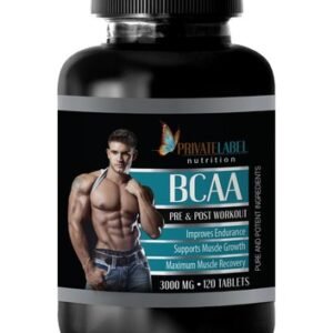 amino acid supplement - BCAA 3000mg - muscle growth - 1 Bottle