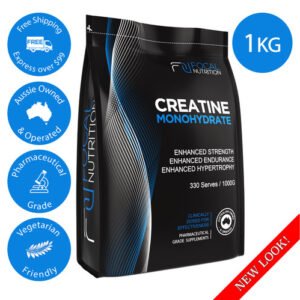 FOCAL NUTRITION 100% PURE CREATINE MONOHYDRATE 1KG *Pharmaceutical Grade*