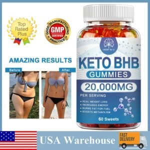 Keto BHB Gummies Fat Burner Weight Loss Dietary Supplement Suppress Appetite US