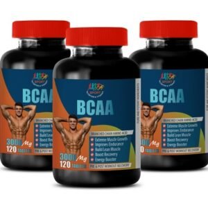 nutrition enhancing athletic performance - BCAA 3000MG leucine muscle 3 BOTTLE