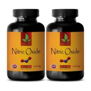 lean muscle gainer - NITRIC OXIDE 2400mg - stamina and energy - 2 Bottles