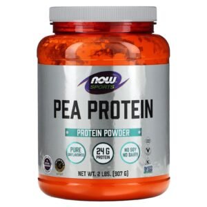 Now Foods Sports Pea Protein Natural Unflavored 2 lbs 907 g Dairy-Free, GMP