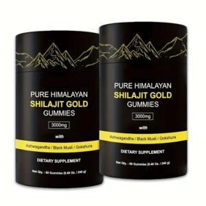 Pure Himalayan Shilajit Gold Gummies 2-Pack - 3000mg – Energy, Vitality, Vegan