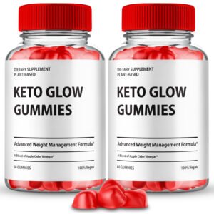 (2 Pack) Keto Glow Keto ACV Weight Loss Gummies, KetoGlow ACV Gummies for Energy