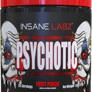 Psychotic Pre Workout Fruit Punch 35 Servings Extreme Energy