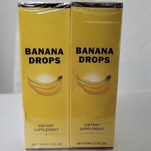 Banana Drops for Weight Loss Liquid Dietary Supplement 2-pk Exp 3/27 Free Ship