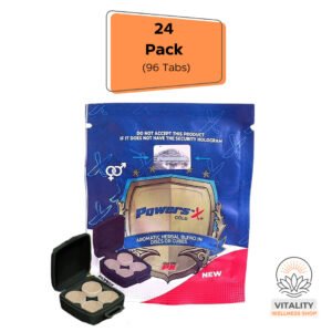 Powers'x Men's Vitality Support Natural Supplement 24 Pack (96 Tabs)