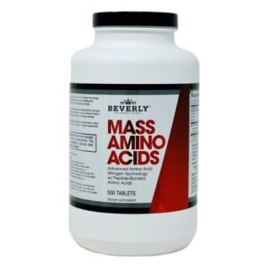 Beverly International Mass Amino Acids, 500 Tabs. Use Pre-Post Workout, with