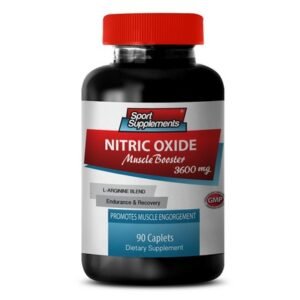L-arginine supplement - NITRIC OXIDE 3600MG - improve blood flow 1 Bottle