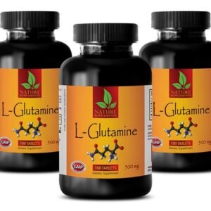 Amino Acid Glutamine Powder - L-GLUTAMINE 500mg - Helps With Memory 3B
