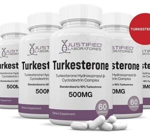Turkesterone 500mg 10% Hydroxypropyl B Cyclodextrin Maximum Strength 5 Pack