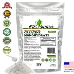 Powerful Creatine Monohydrate 500g (18OZ) , Micronized Pure Powder 100Serving