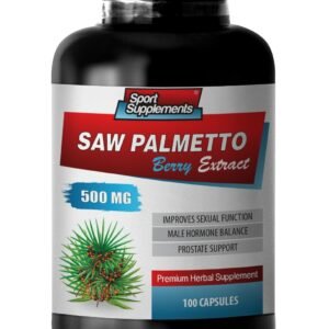 hair loss vitamins - SAW PALMETTO 500MG - natural testosterone booster 1B
