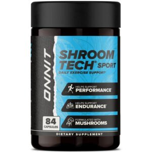 ONNIT Shroom Tech Sport Pre-Workout Energy Support Capsules 84 Ct 07/26
