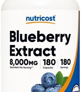 Nutricost Blueberry Extract 8000mg Strength, from 160mg 50:1 Extract