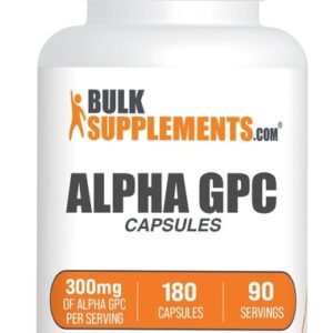 BulkSupplements Alpha GPC 180 Capsules - 300 mg of Alpha GPC Per Serving