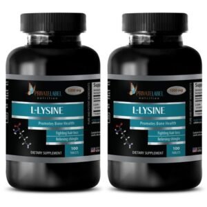 fat loss - L-LYSINE 1000mg 2 Bot 200 Tabs - weight loss accessories muscle build