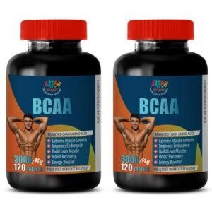 muscle aid - BCAA 3000MG - essential amino acids capsules 2 BOTTLE