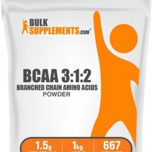 BulkSupplements BCAA 3:1:2 Powder 1kg - Branched Chain Amino Acids - BCAAs