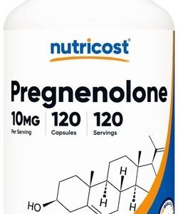 Nutricost Pregnenolone 10mg, 120 Capsules - Non-GMO, Gluten Free