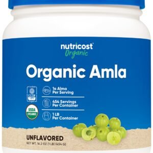 Nutricost Organic Amla Powder 1 Pound (Unflavored) 1 G per serving