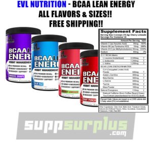 EVL Evlution Nutrition, BCAA LEAN ENERGY, Furious Grape, 10.9 oz (309 g)