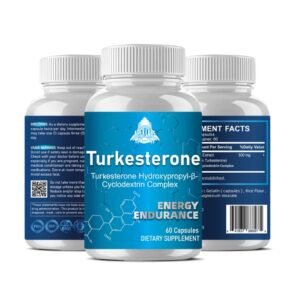 Turkesterone 500mg Complex (60 Capsules) Enhanced Absorption, Muscle Builder