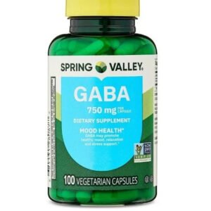 Spring Valley GABA Amino Acid Supplement 750 mg Unflavored 100 Count