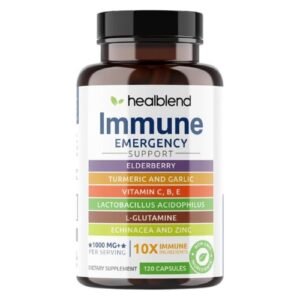 10 in 1 Immune Support Supplement Booster with Elderberry, Turmeric & Echinacea