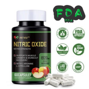 L Arginine L Citrulline Nutritional Supplements NO Nitric Oxide Booster 60Pcs