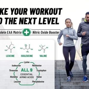 BCAA Amino Energy Powder Nitric Oxide Booster, Pre Workout, Recovery - 2 Flavors