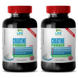 post exercise recovery - Creatine Powder 100g - increase strength 2 Bottles