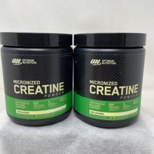 2 Pack Optimum Nutrition Creatine Powder Unflavored 10.6oz x 2=1.32lbs | BB 1/27