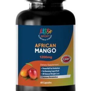 African Mango 1200 Natural Weight Loss Fat Burning Pills 1 Bottle - 60 Capsules