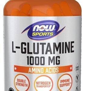 Now Sports Double Strength L Glutamine 1000mg 120 Capsules Nitrogen Transporter