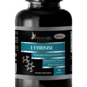 amino acids capsules - L-TYROSINE 500mg - vitamin B-6 - sport supplements -1 Bot