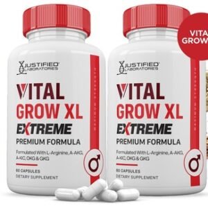 Vital Grow XL Extreme 1600MG For Men Premium Formula Supplement Pills 2 Pack
