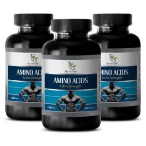 arginine capsules - AMINO ACIDS 1000mg - muscle growth pills 3 Bottles