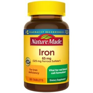 Nature Made Iron 65 mg - 365 Tablets Dietary Supplement 01/2027 or later