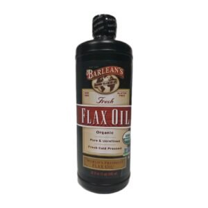 Barlean’s Organic Fresh Flax Oil 32 oz Pure and Unrefined Fresh Cold Pressed