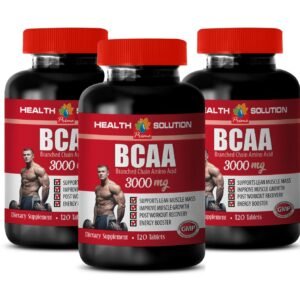 pre workout bcaa - BCAA 3000mg 3 Bottles - muscle recovery tablets 360 Tablets