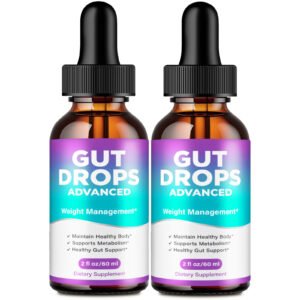 (2 Pack) Gut Drops Advanced, GutDrops Keto for Weight Loss Management Drops