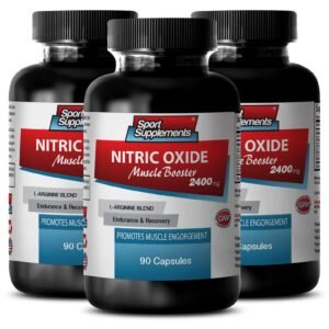 L-Arginine Citrulline Keto Muscle - Nitric Oxide 2400mg - 3 Bottle 180 Capsules