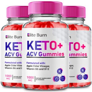 (3 Pack) Elite Burn ACV Gummies, Keto ACV for Weight Loss Gummy (180 Gummies)