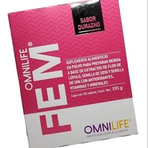 OML Fem | Omnilife | Sabor Durazno | Box w/30 sachets *FREE SHIPPING*